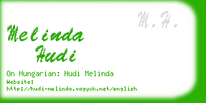 melinda hudi business card